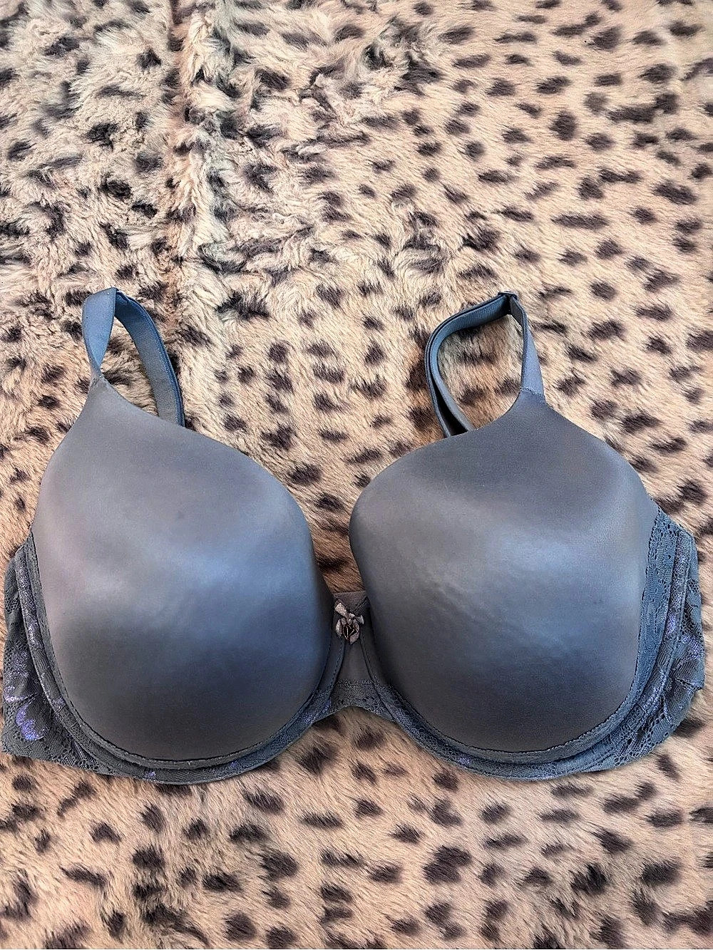 Victoria's Secret Dream Angels Lace Lightly Lined Demi Bra Demi Bra Blue